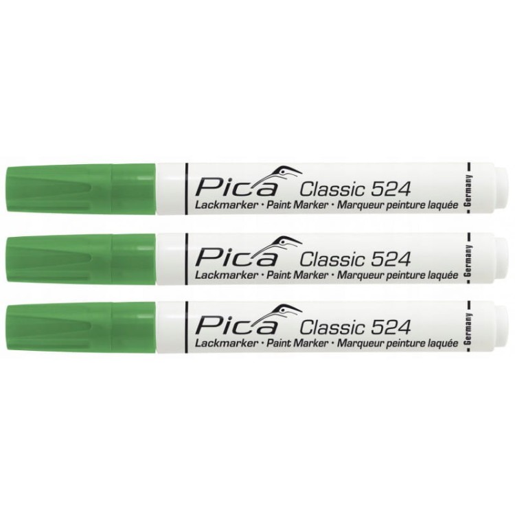 Pica 524/36 Marker Olejowy Znacznik Zielony 3szt