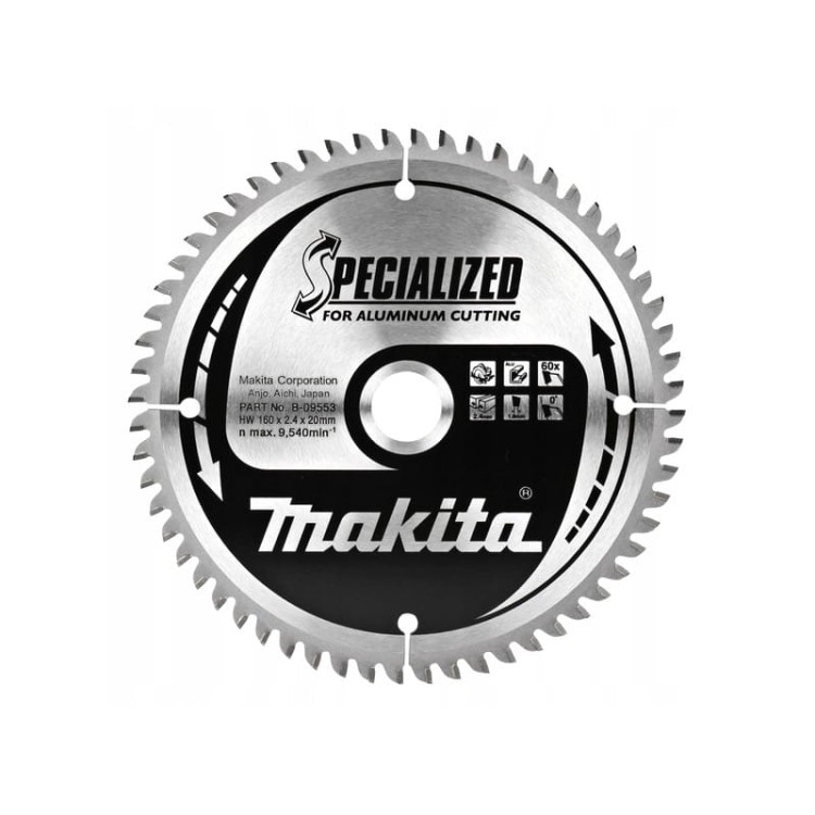 Makita b-33233 tarcza tnąca specialized tct 160 x 20 mm 60 t aluminium