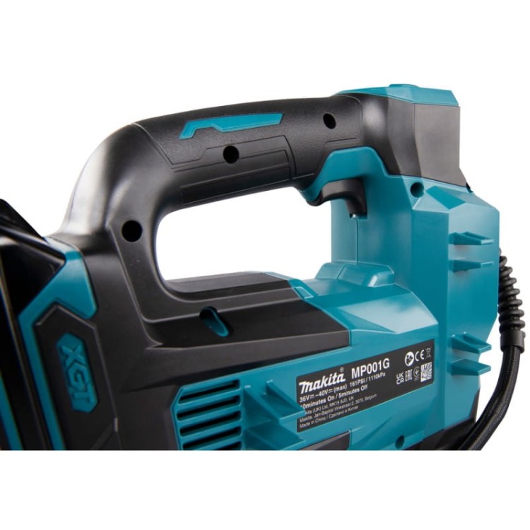 Makita mp001gz mini kompresor do opon akumulatorowy 40v max • 11,1 bar • 161 psi