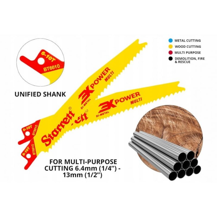 Starrett Bt910-5 Brzeszczot Uniwersalny 10 Tpi 228mm 5szt Bi-metal