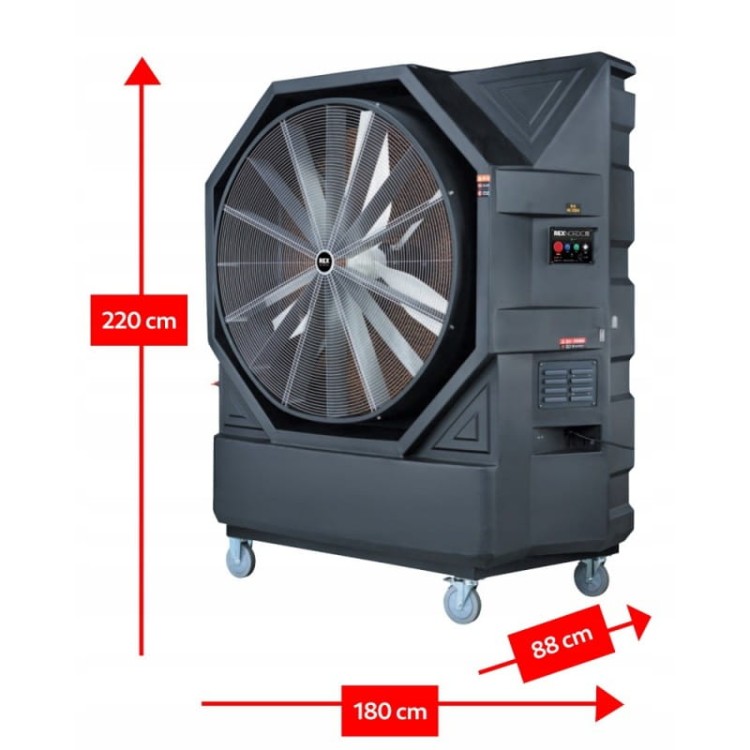 Rex48000 ecocooler chłodnica wyparna do  klimatyzator przenośny  500 m² 230 litrów