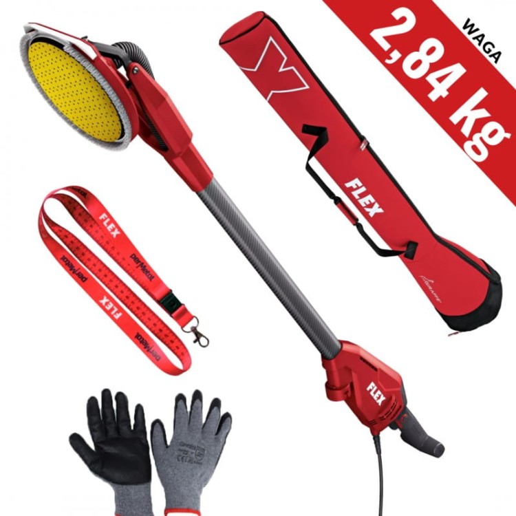 FLEX GE 6 R-EC Szlifierka do gładzi i  gipsu do Ścian i Sufitów Żyrafa - Lekka i Wydajna