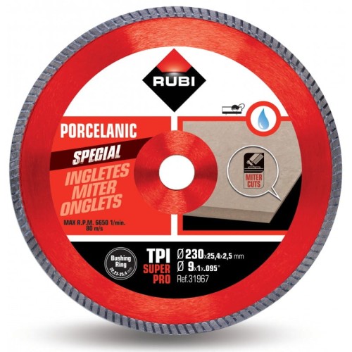 Rubi 31967 tarcza  diamentowa TPI 230 SUPERPRO na mokro
