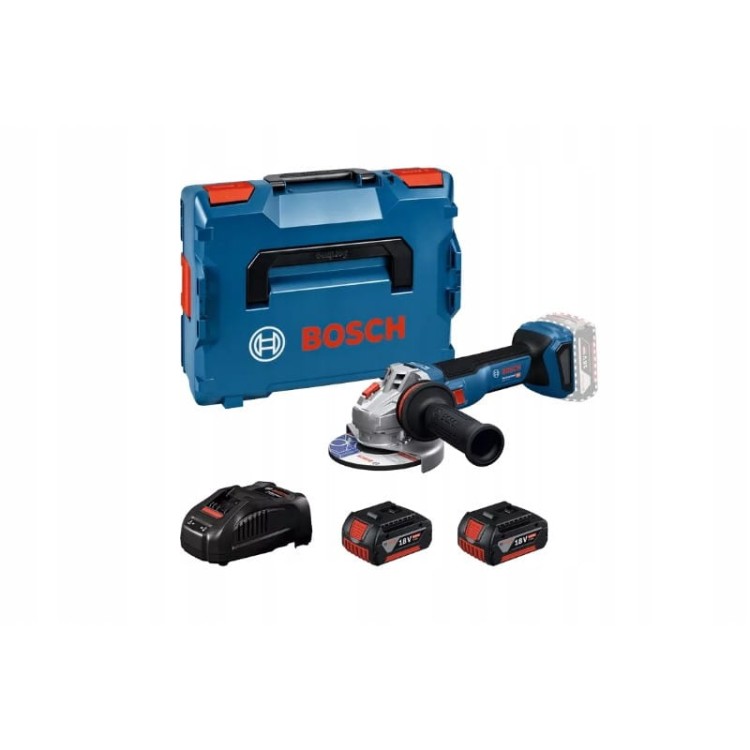 Bosch Gws 18v-11 S Szlifierka Kątowa 18v 125mm Regulacja 2x5ah L-boxx 1100w