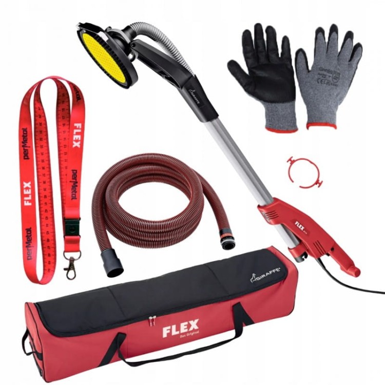 Szlifierka do Gipsu Szlifierka Do Gładzi Flex Ge5R Żyrafa  230v + Wąż+ Torba+ Gratis