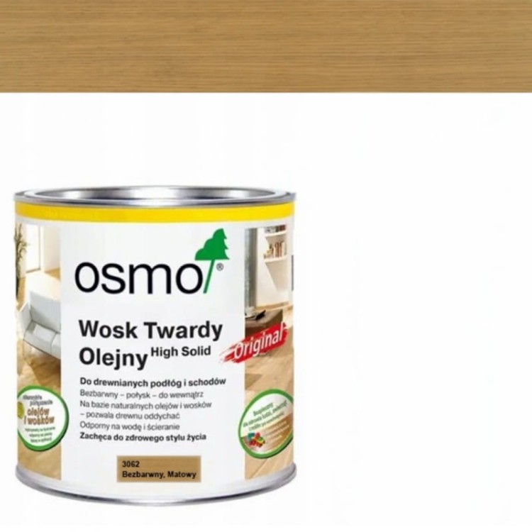 Osmo 3062 wosk twardy olejny bezbarwny 0,75l
