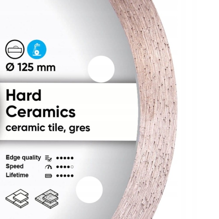 Distar Tarcza Diamentowa Hard Ceramics Do Ceramiki 125x1,4x10