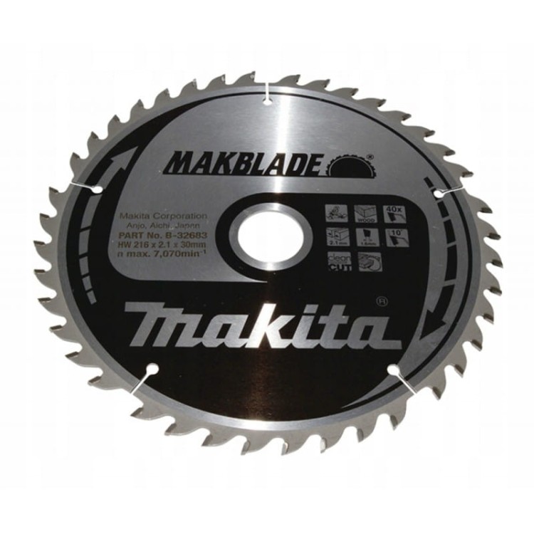 Makita B-32683 Tarcza Tnąca Makblade 216x30mm 40z Drewno