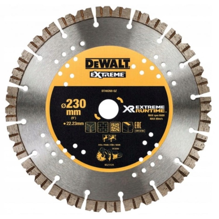 Tarcza Do Betonu | Tarcza Diamentowa Dewalt DT40260 230x22,23 mm