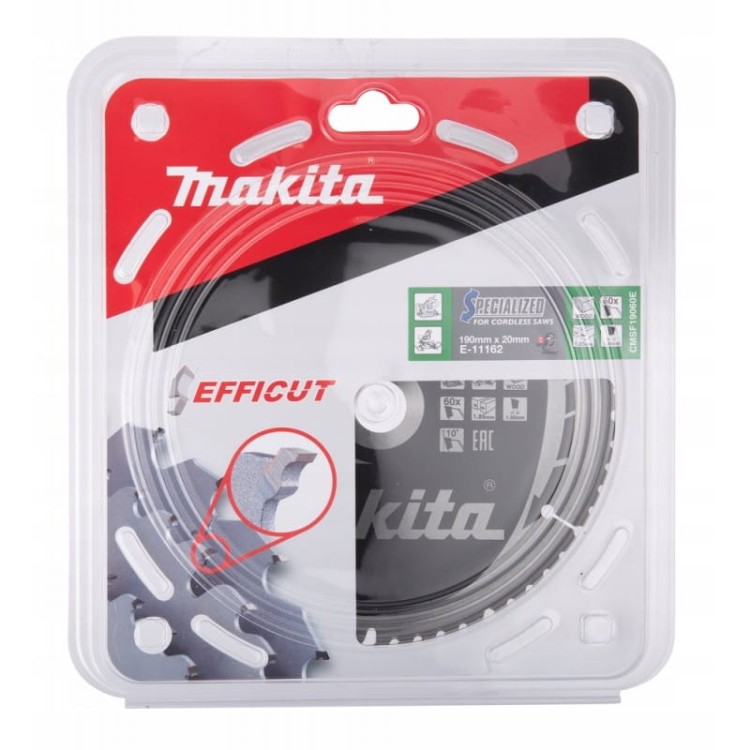 Makita e-11162 tarcza tnąca efficut 190x20 20z drewno
