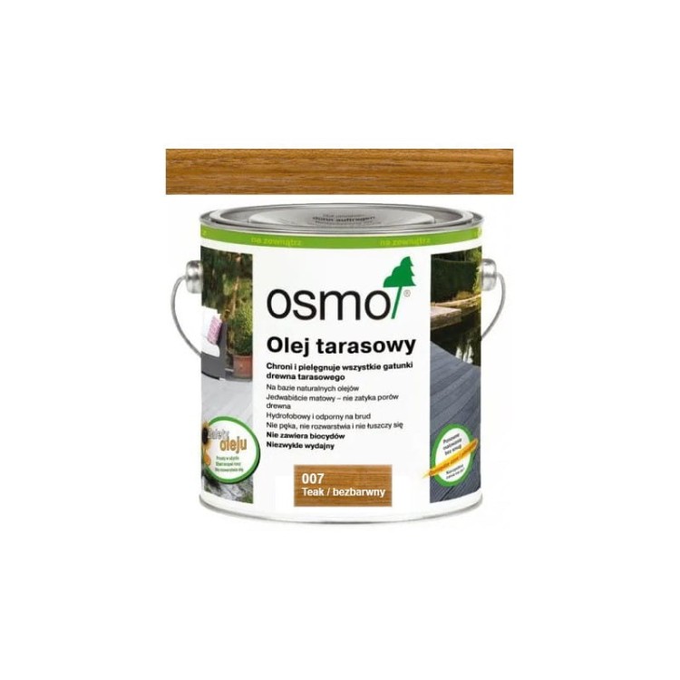 Osmo olej do tarasów 007 Teak bezbarwny 2,5L
