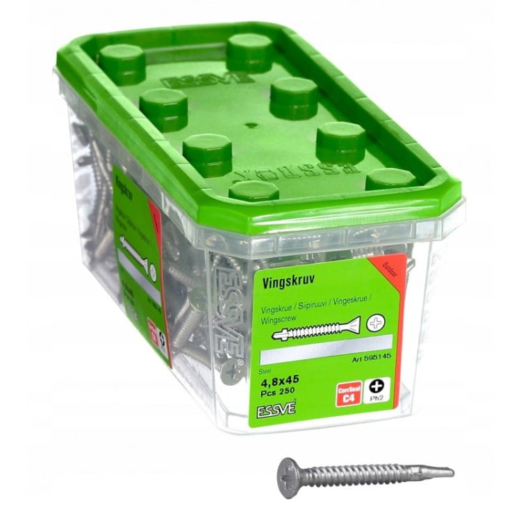Wkręty do drewna stali  essve 4,8x45mm 250szt