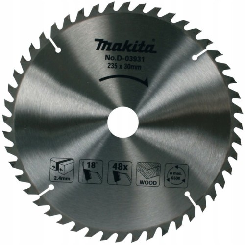 Makita d-03931 tarcza  do drewna 235x30mm 48z