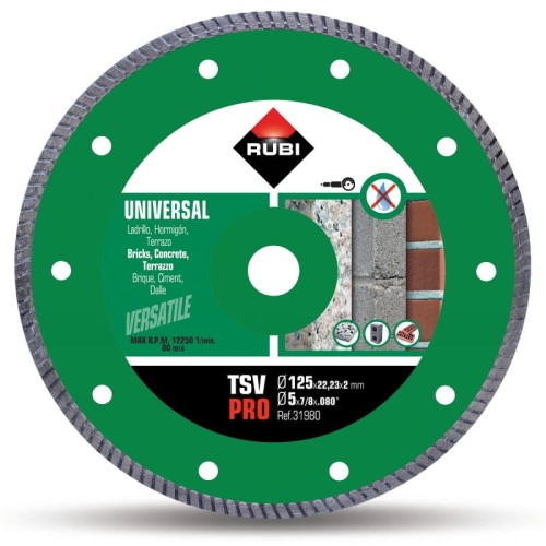 Rubi 31980 tarcza diamentowa Turbo Pro TSV 125 do betonu
