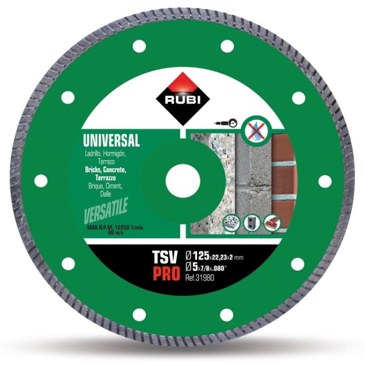 Rubi 31980 tarcza diamentowa Turbo Pro TSV 125 do betonu