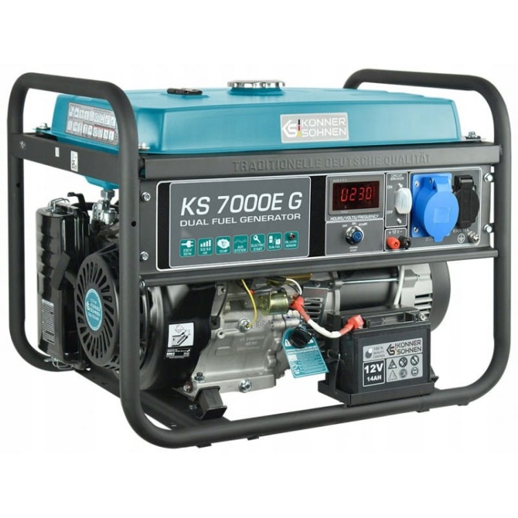 K&amp;s ks-7000e-g agregat prądotwórczy generator 230v benzyna lpg gaz 5,5kw