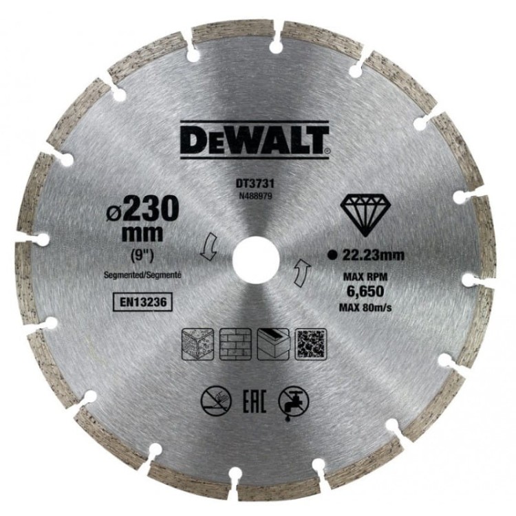 DEWALT DT3731 TARCZA DIAMENTOWA NA SUCHO 230X22,2