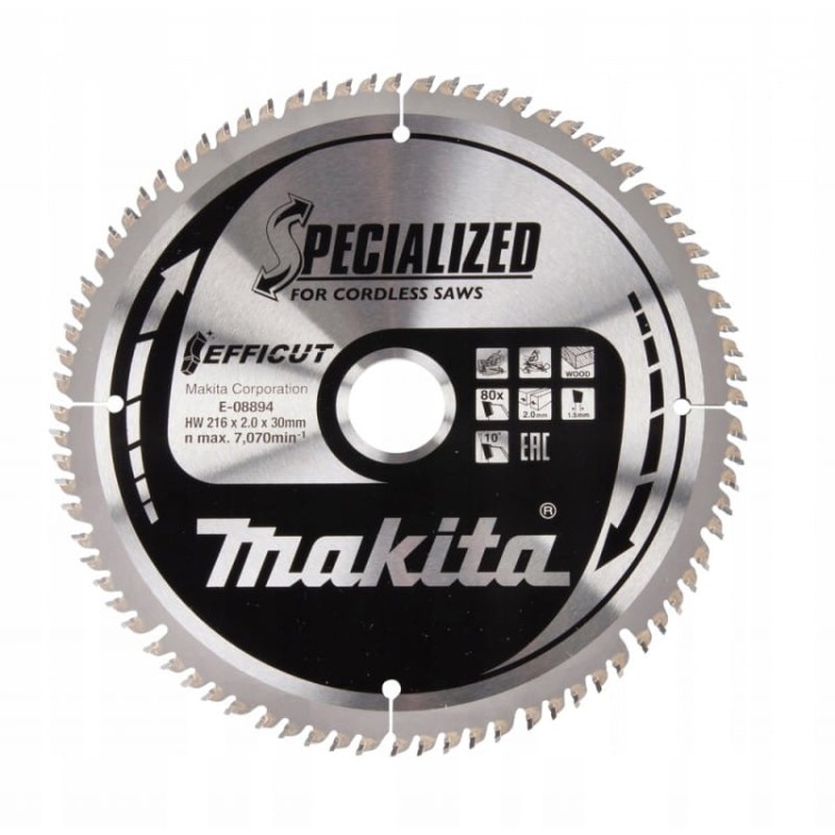 Makita Tarcza Do Drewna 216x2,0x30 80z