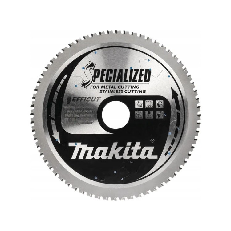Makita e-12865 tarcza tnąca efficut 185x30 60z metal stal nierdzewna