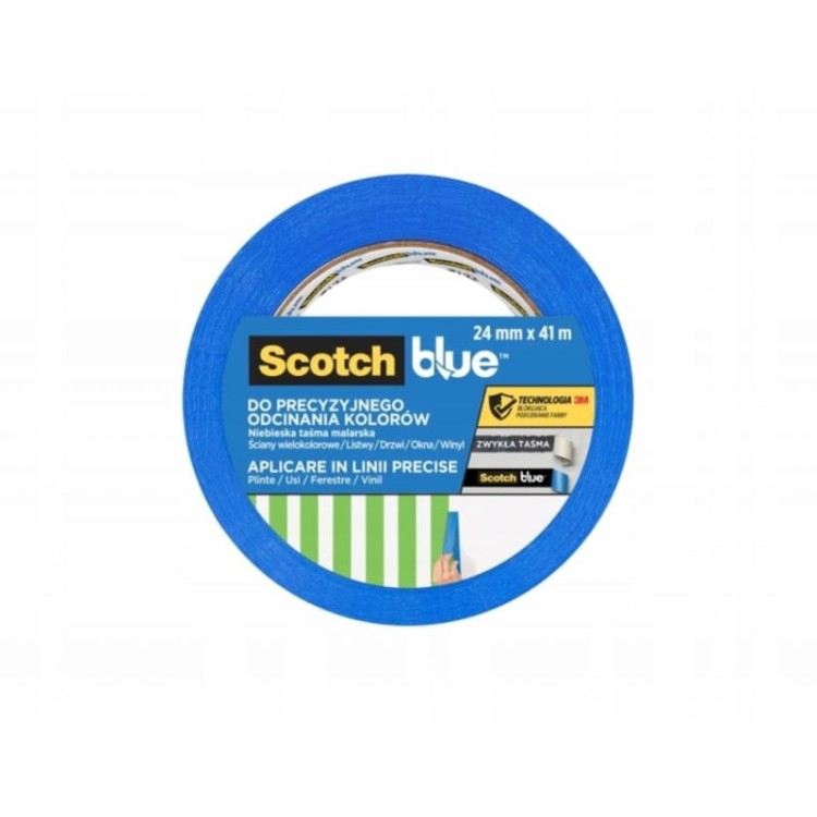 Scotchblue Taśma Malarska Do Odcinania 24mm X 41m