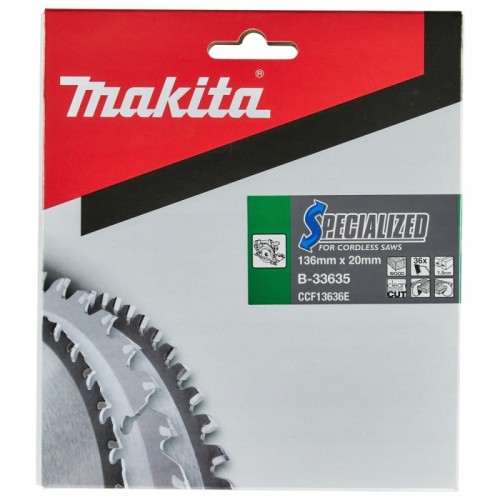 Makita b-33635 tarcza tnąca specialized 136x20 36z drewno