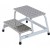 Krause 805027 aluminiowe schodki montażowe antypoślizgowe stopnie 1x2