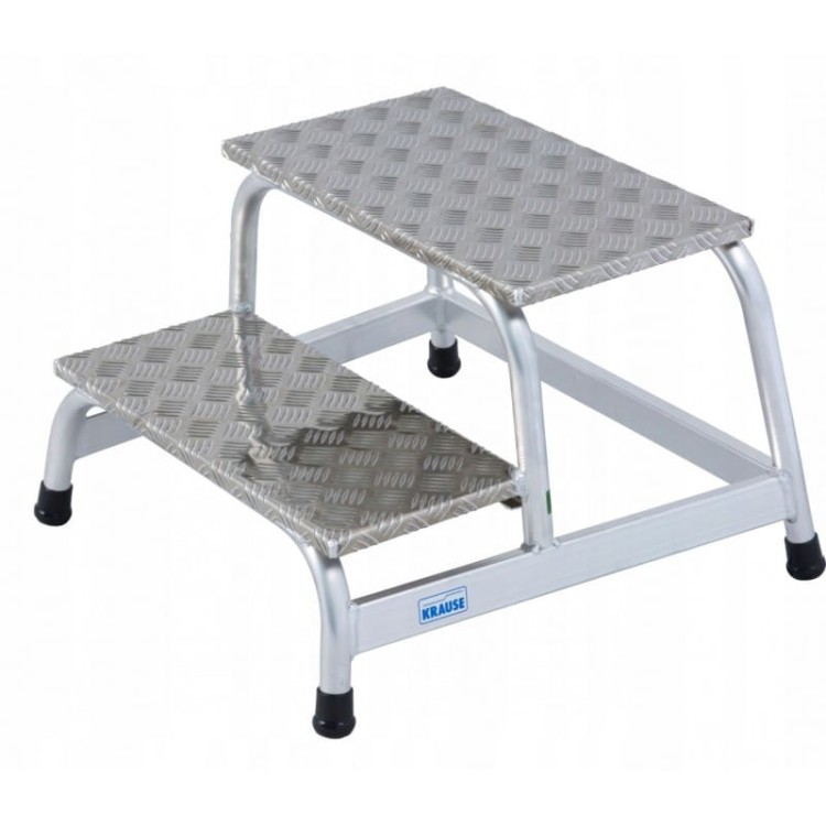 Krause 805027 aluminiowe schodki montażowe antypoślizgowe stopnie 1x2