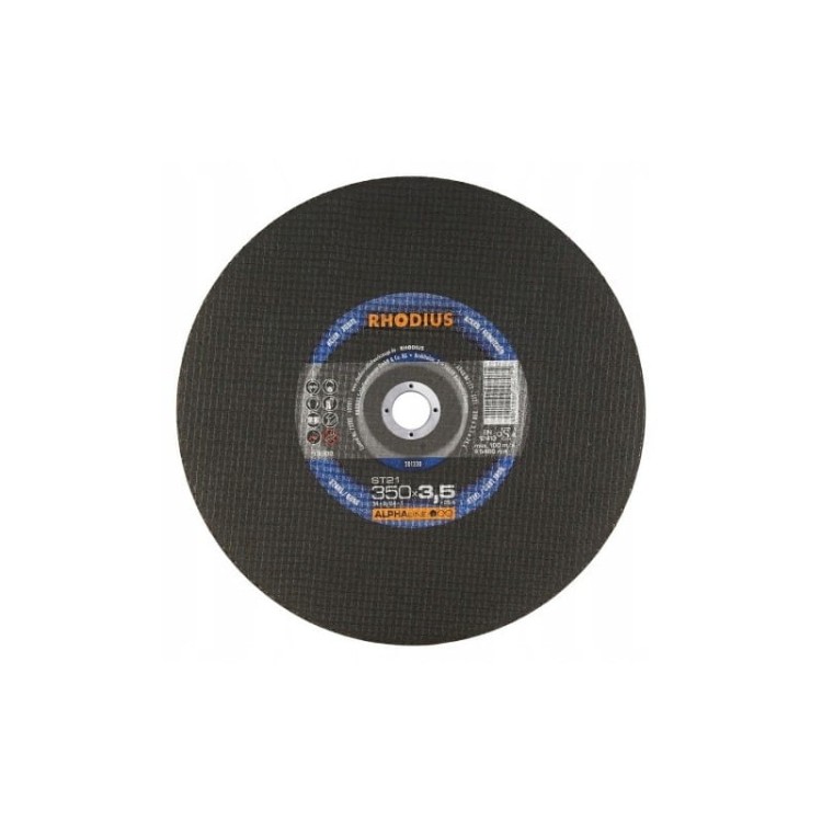 Rhodius 201330 tarcza do cięcia stali i metalu 350x3,5x25,4