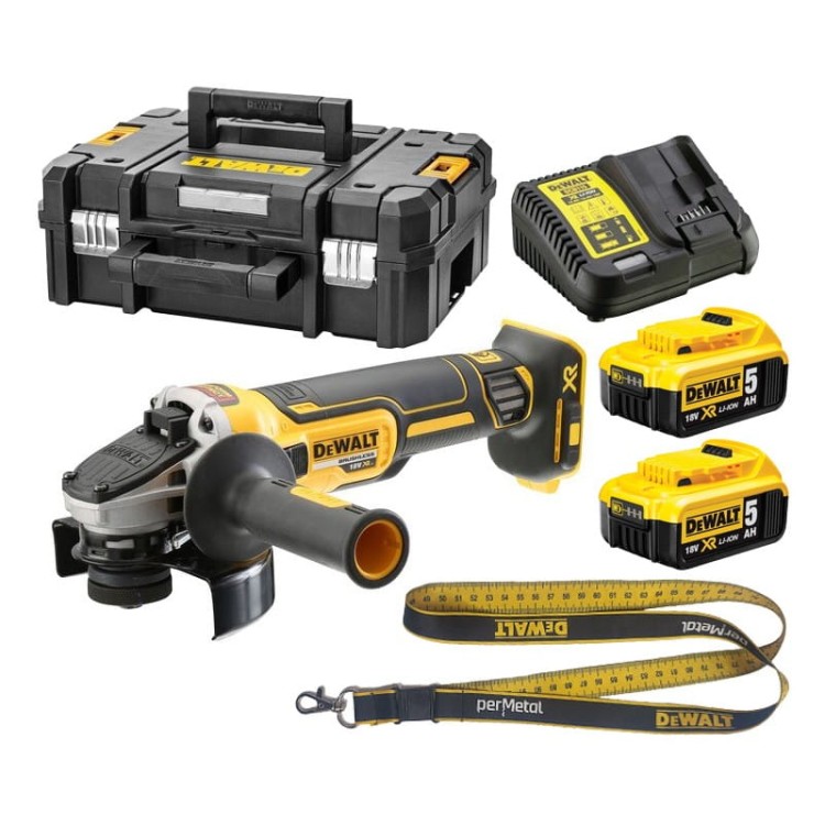 Dewalt DCG405P2-QW szlifierka kątowa 125mm 2xAku