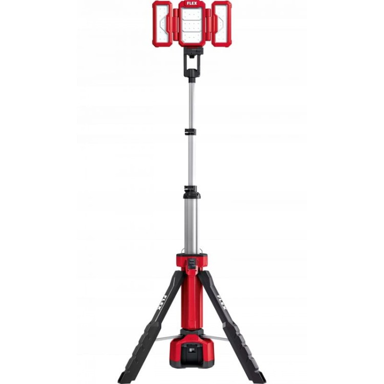 Flex akumulatorowy reflektor budowlany na statywie lampa led tl 4000 z przewodem zasilającym