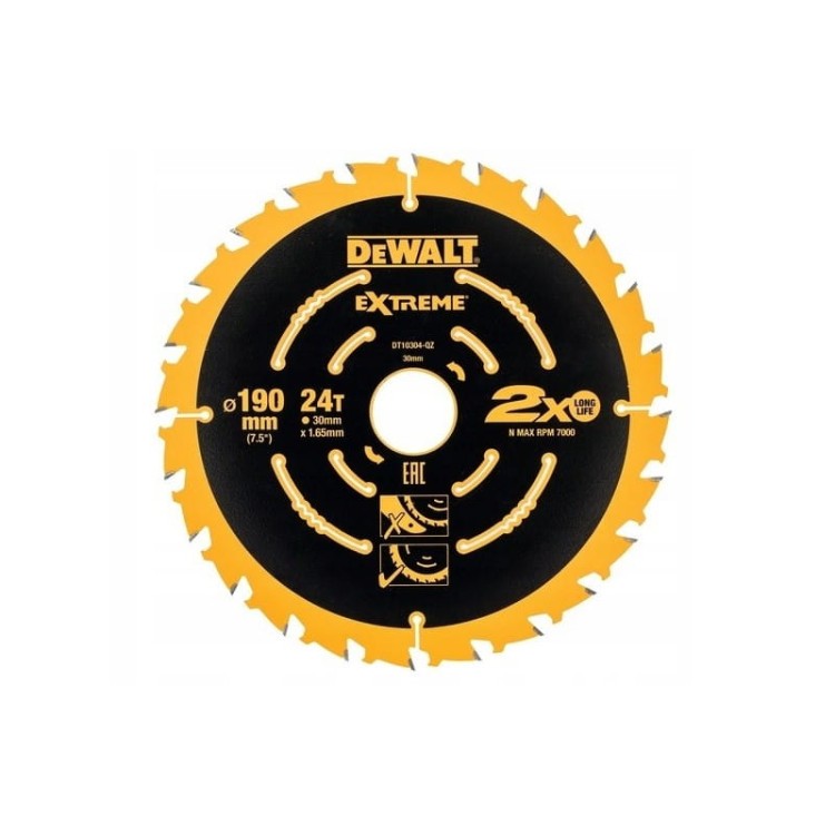 DEWALT DT10399 TARCZE DO DREWNA 190MM 24Z 3 SZT.