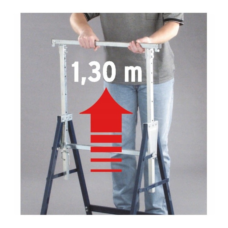 Brennenstuhl Składany Teleskopowy Kozioł Warsztatowy Mb160h 160kg Do 130cm Stabilny