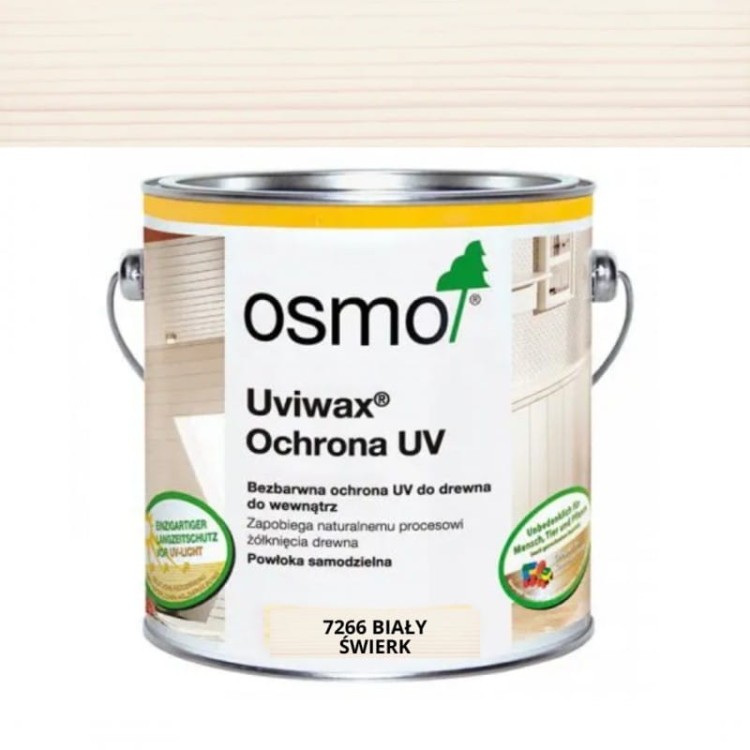 Osmo Ochrona Drewna Przed Uv Uviwax 7266 2,5l Biały Świerk
