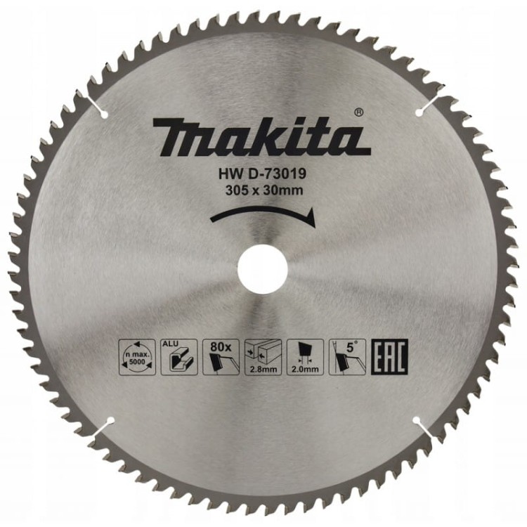Makita d-73019 tarcza do metalu  tnąca economy 305x30mm 80z do aluminium