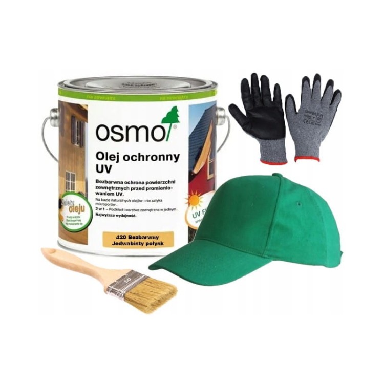 Osmo olej Do drewna ochronny uv 420 extra bezbarwny 3l - trwała ochrona drewna