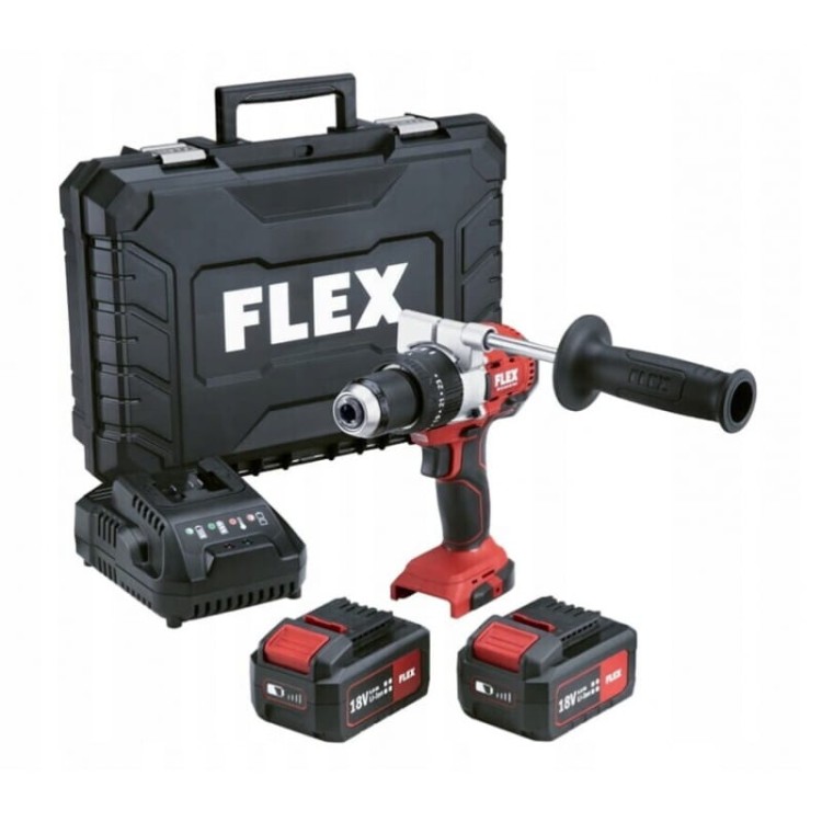 Flex wiertarko wkrętarka udarowa pd 2g 18.0-ec fs55bc/5.0 75nm 2xaku 18v