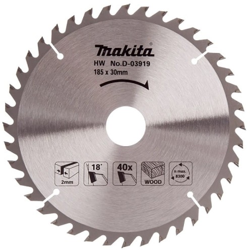 Makita d-03919 tarcza do drewna 185x30mm 40z