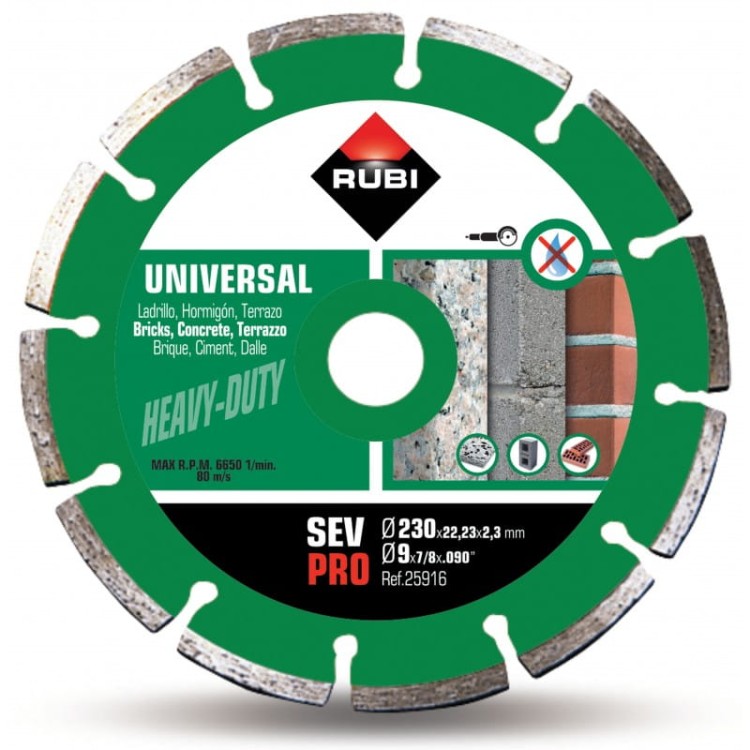 Rubi 25916 tarcza uniwersalna segmentowa SEV PRO 230
