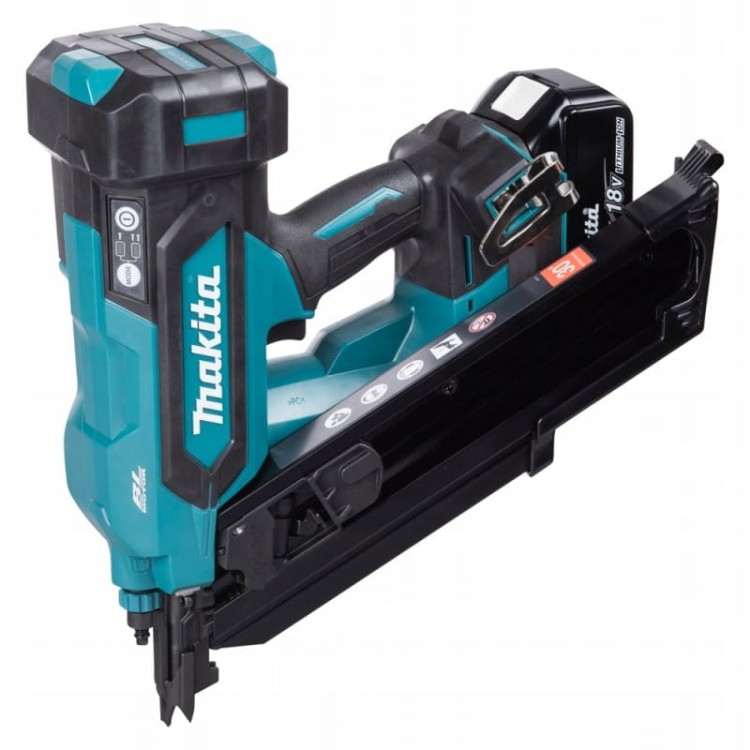 Makita Dbn900rte Gwoździarka Akumulatorowa 2x5ah Do 90mm Bl Lxt 18v