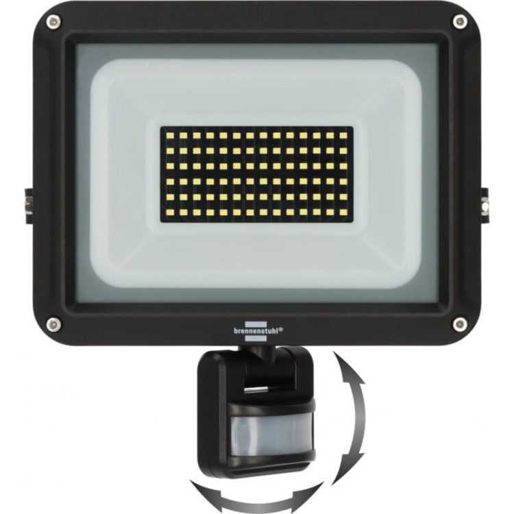 Brennenstuhl jaro 7060p lapma led kinkiet zewnętrzny naświetlacz z czujnikiem ruchu led 50w ip65