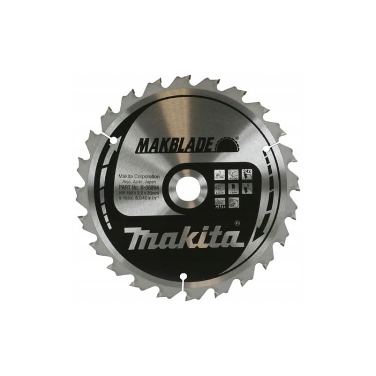 Makita b-08903 tarcza do cięcia drewna makblade t.C.T, 216 x 30 mm, 24 z