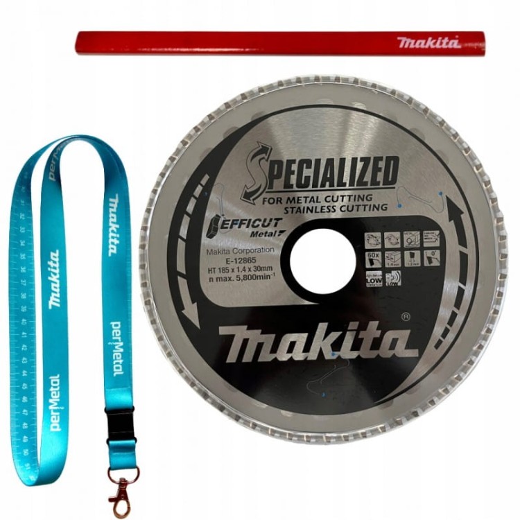 Makita e-12865 tarcza tnąca efficut 185x30 60z metal stal nierdzewna
