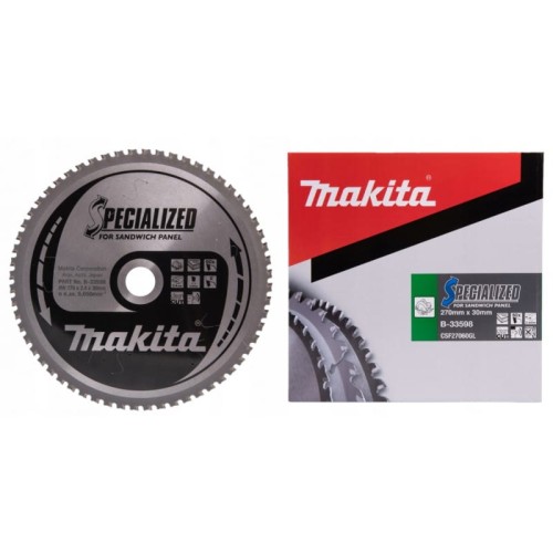 Makita b-33598 tarcza do metalu i  paneli i płyt warstwowych 270x30mm 60z b-33598