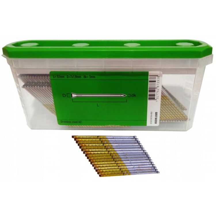 Essve Gwoździe 57mm A2 Edge Fast Rakbandad 300szt