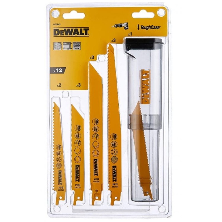 DeWalt DT2445-QZ zestaw brzeszczotów bagnetowych 12szt.