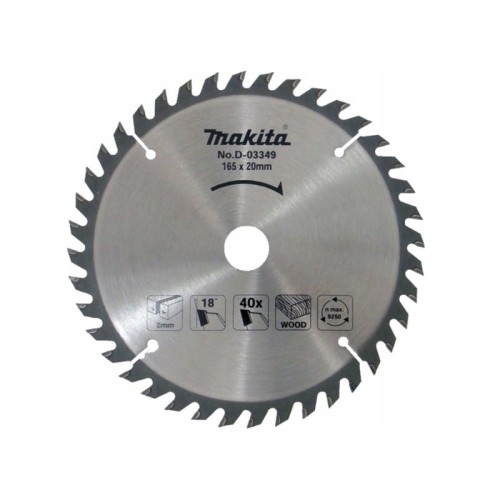 Makita d-03349 tarcza do drewna 165x20mm 40z