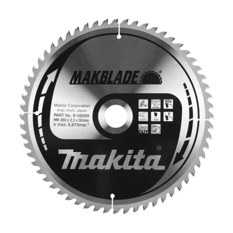 Makita b-39506 tarcza do drewna makblade t.C.T, 216 x 30 mm, 48 z