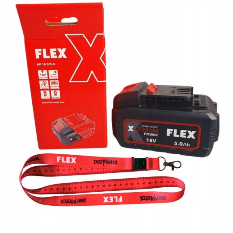 Flex akumulator 18v 5.0ah z smyczą