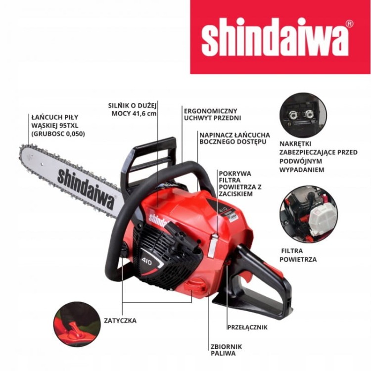 Shindaiwa Pilarka Spalinowa 410 Made In Japan Do 1,9 Kw / 2,6 Km