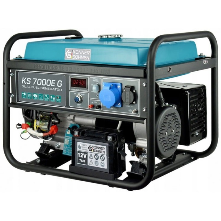 K&amp;s ks-7000e-g agregat prądotwórczy generator 230v benzyna lpg gaz 5,5kw